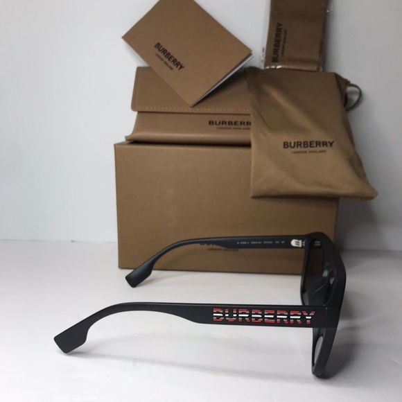 💯 BE 4396U Authentic New BURBERRYWren Polarized Dark Grey Browline Men's - Picture 10 of 14